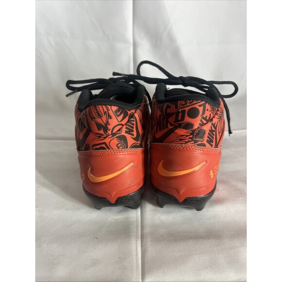 Nike Alpha Menace 4 Pro Picante Red Black Football Cleats | FQ3984-600 Mens Sz 8 - Picture 4 of 14